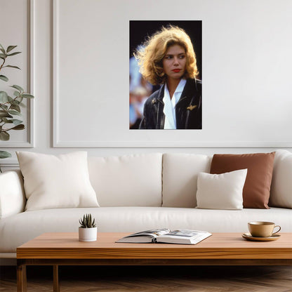 Kelly Mcgillis Red Lipstick Portrait Poster | 1986 Movie Wall Art Print - Celebrities Poster