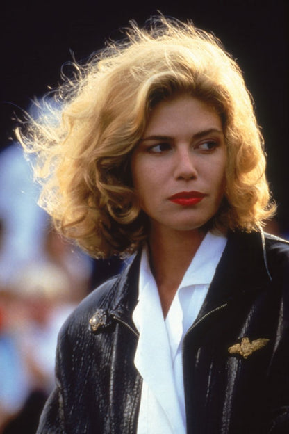 Kelly Mcgillis Red Lipstick Portrait Poster | 1986 Movie Wall Art Print - Celebrities Poster