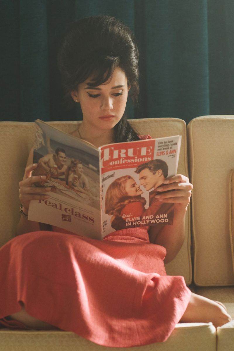 Cailee Spaeny in Red Dress Poster | Reading Magazine Wall Art Print - Celebrities Poster