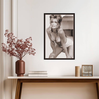 Kim Basinger in Swimsuit Poster | Sepia Portrait Wall Art Print - Celebrities Poster