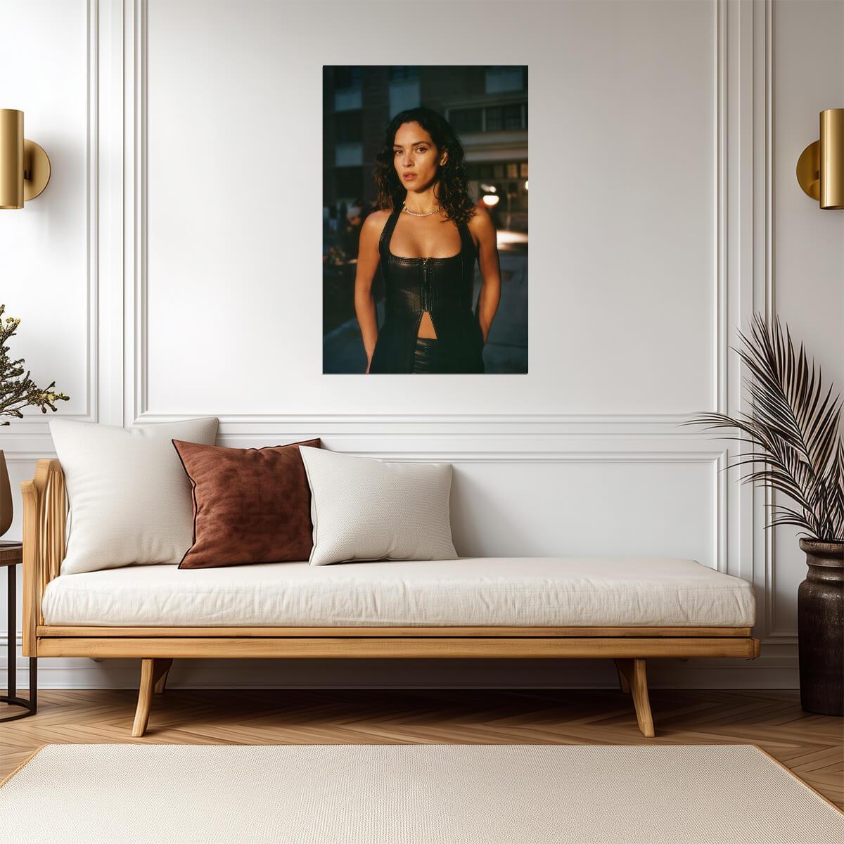 Adria Arjona in Black Corset Outfit Poster | Actress Wall Art Print - Celebrities Poster