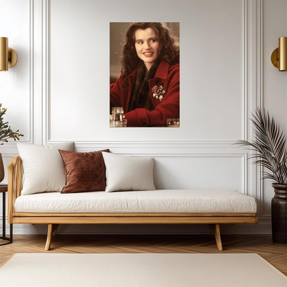 Geena Davis Christmas Portrait Poster | Actress Wall Art Print - Celebrities Poster