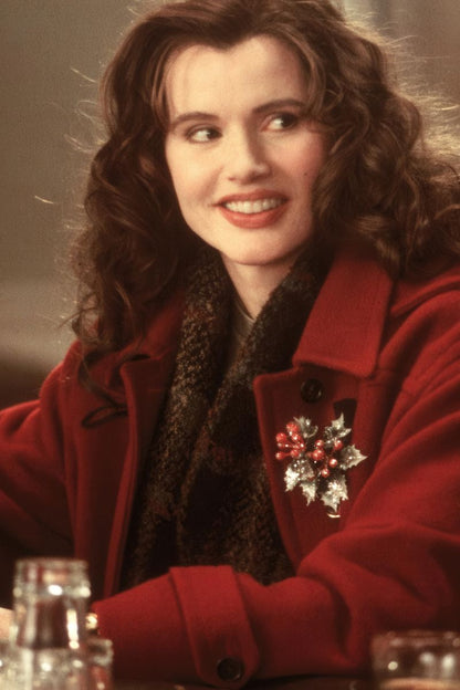 Geena Davis Christmas Portrait Poster | Actress Wall Art Print - Celebrities Poster