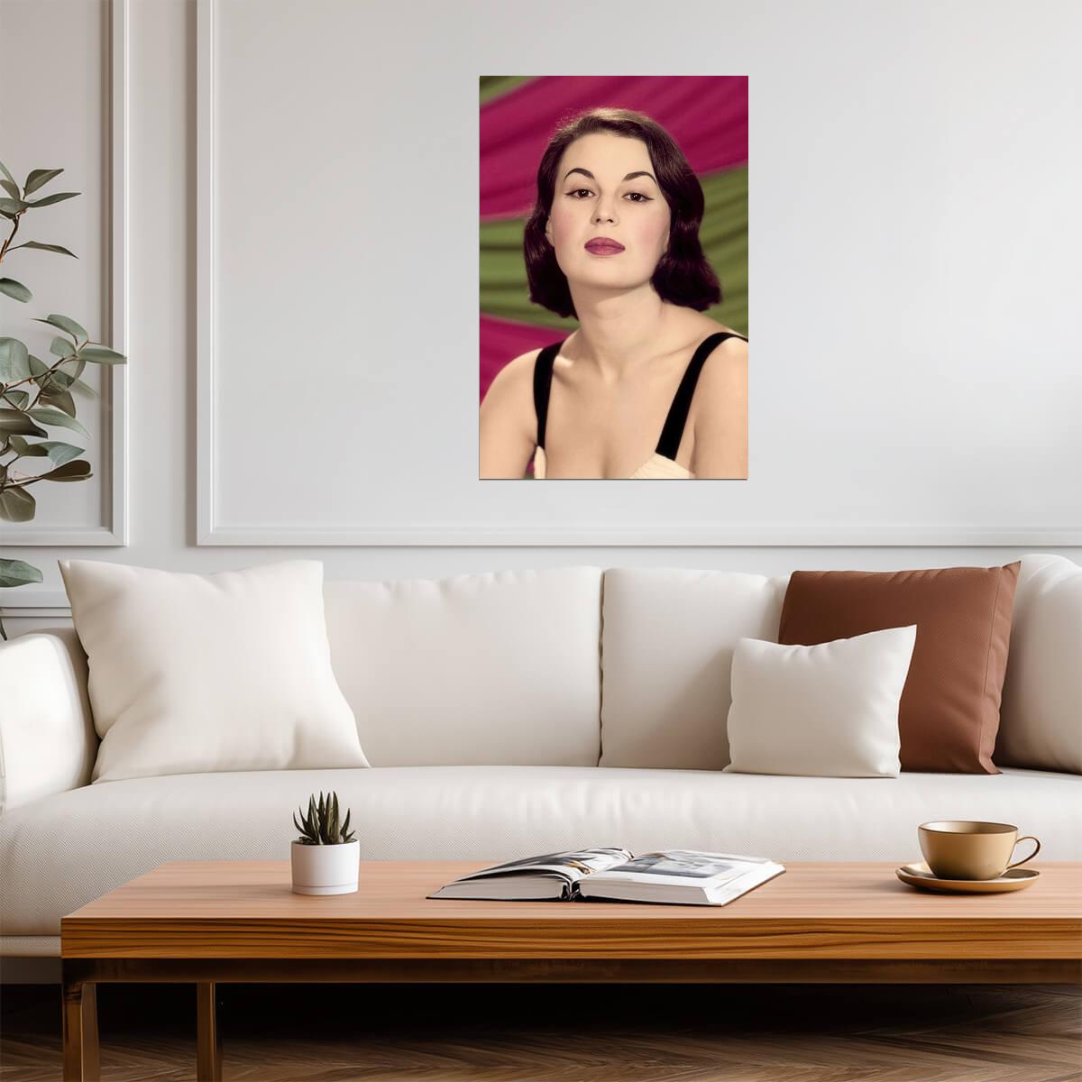 Silvana Mangano Portrait Poster | Actress Wall Art Print - Celebrities Poster