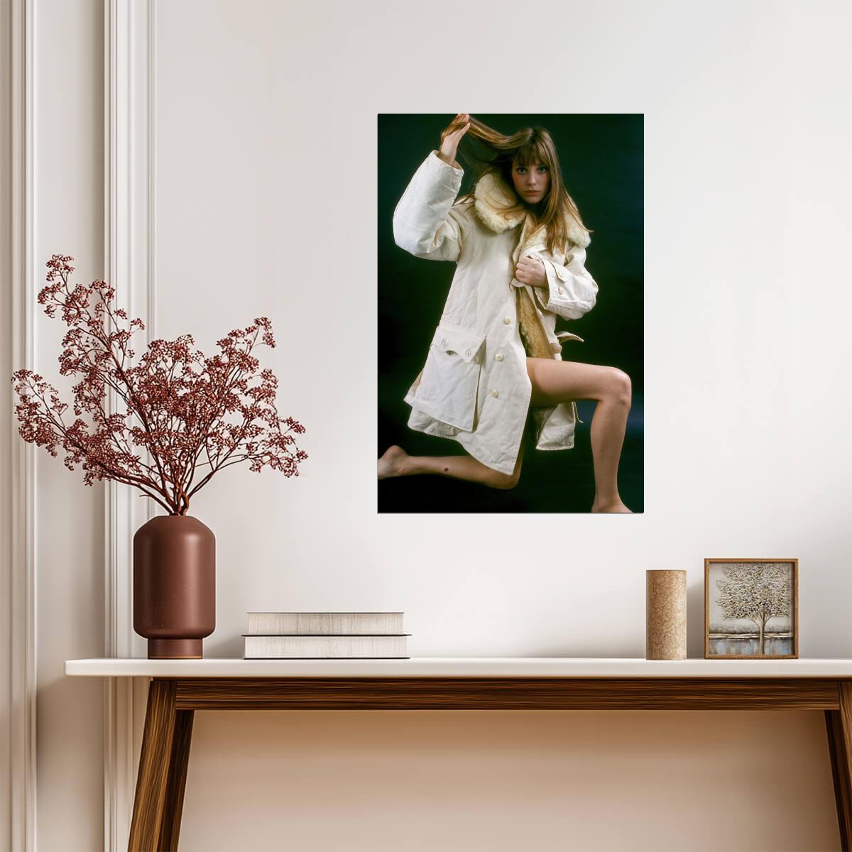 Jane Birkin Fashion Photoshoot Poster | Actress Wall Art Print - Celebrities Poster