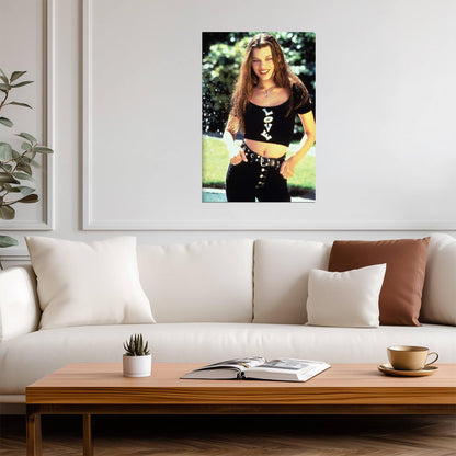 Milla Jovovich in Grunge Outfit Poster | Actress Wall Art Print - Celebrities Poster