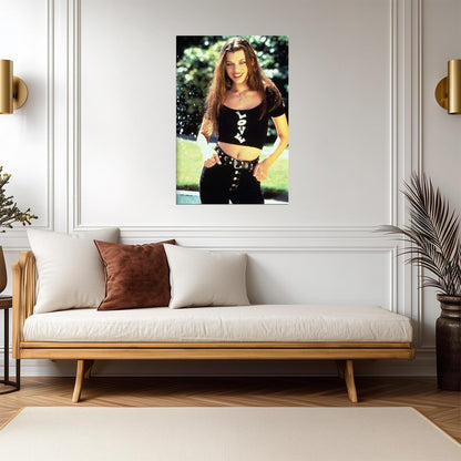Milla Jovovich in Grunge Outfit Poster | Actress Wall Art Print - Celebrities Poster