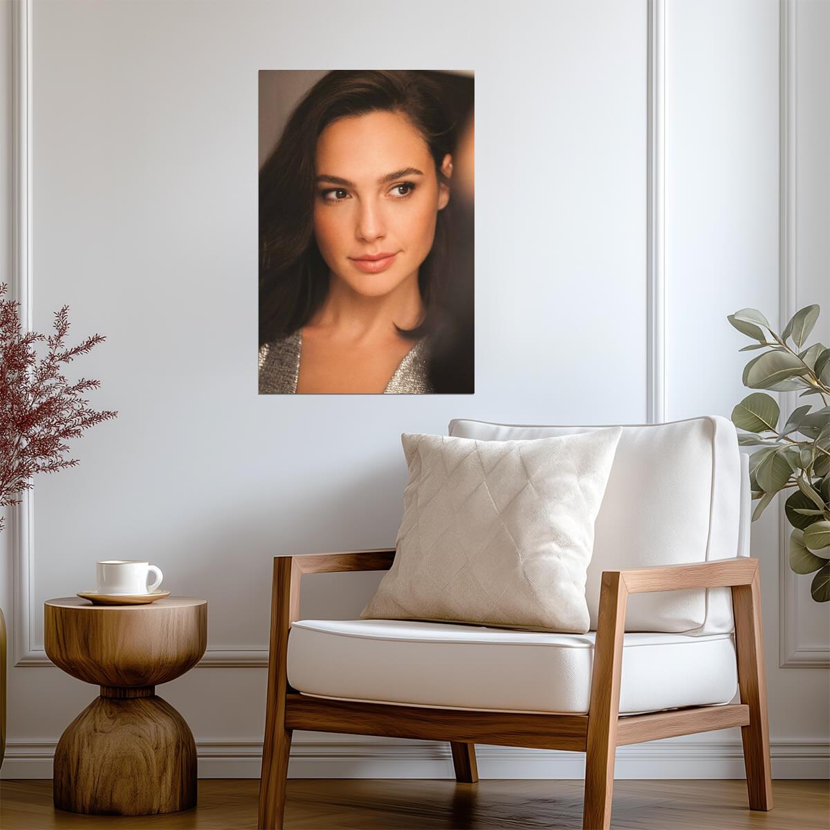 Gal Gadot Portrait Poster | Actress Wall Art Print - Celebrities Poster