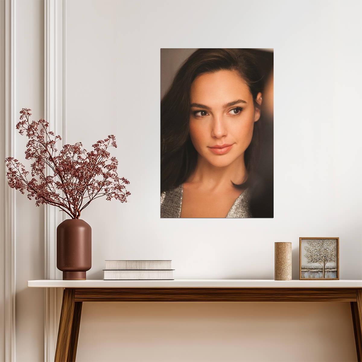 Gal Gadot Portrait Poster | Actress Wall Art Print - Celebrities Poster