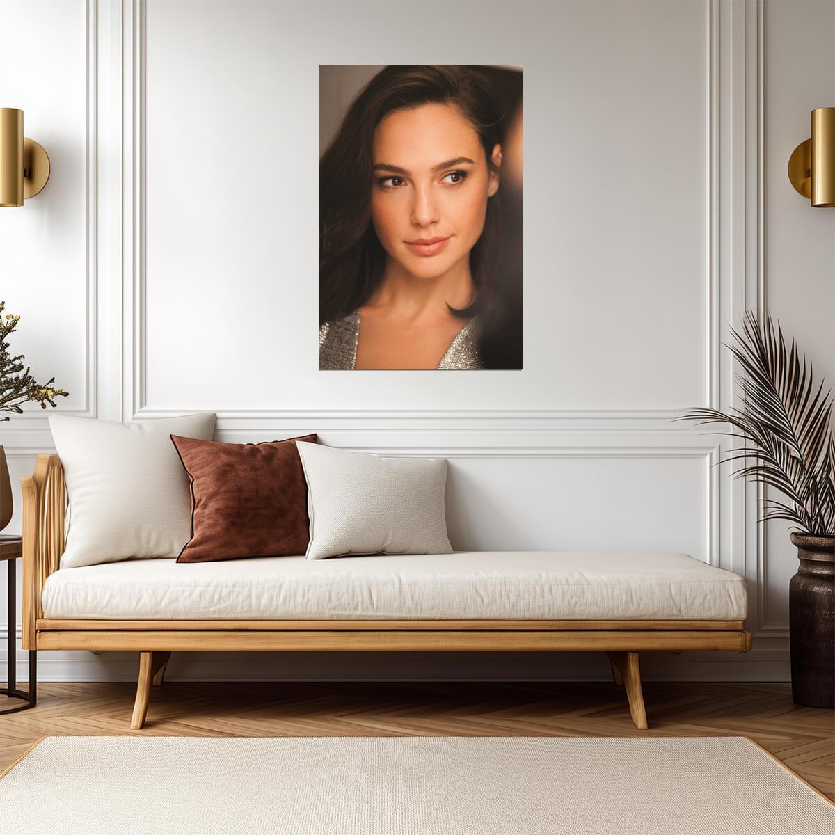 Gal Gadot Portrait Poster | Actress Wall Art Print - Celebrities Poster