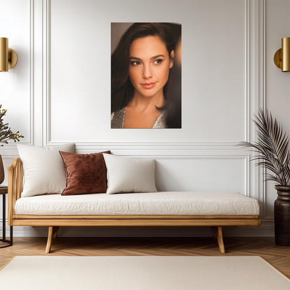 Gal Gadot Portrait Poster | Actress Wall Art Print - Celebrities Poster