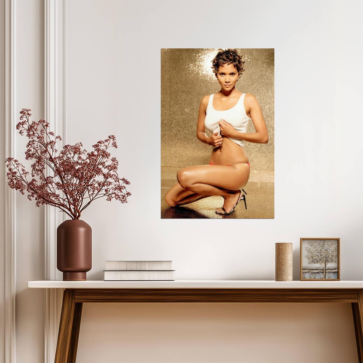 Halle Berry 2000s Poster | Sexy Actress Wall Art Print - Celebrities Poster