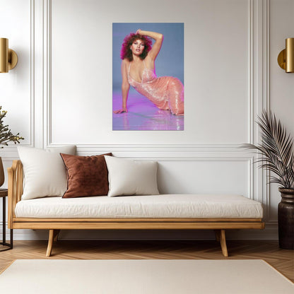 Raquel Welch in Sequined Dress Poster | Sexy Actress Wall Art Print - Celebrities Poster