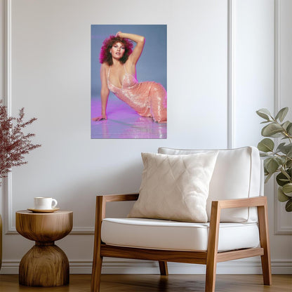 Raquel Welch in Sequined Dress Poster | Sexy Actress Wall Art Print - Celebrities Poster