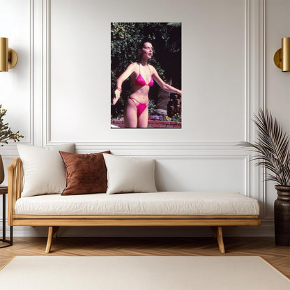 Geena Davis in Pink Bikini Poster | Sexy Actress Wall Art Print - Celebrities Poster