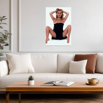 Cheryl Ladd in Black Dress Poster | Sexy Legs Wall Art Print - Celebrities Poster