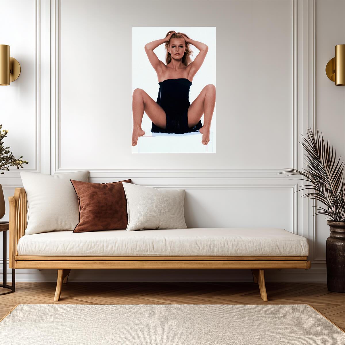 Cheryl Ladd in Black Dress Poster | Sexy Legs Wall Art Print - Celebrities Poster