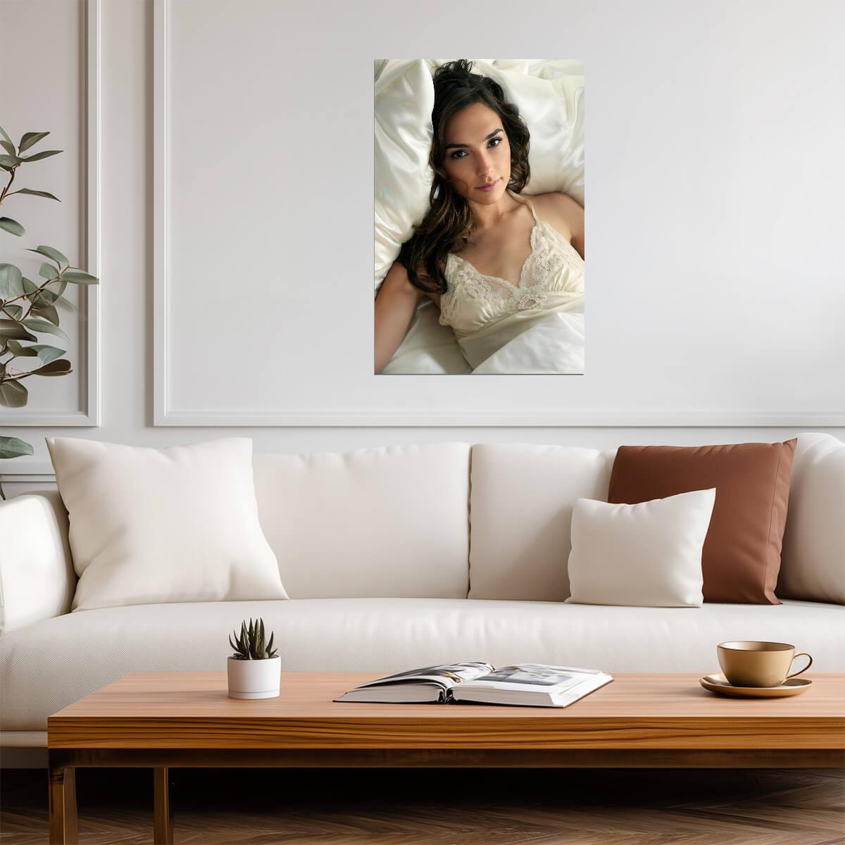 Gal Gadot in Lace Outfit Poster | Actress Wall Art Print - Celebrities Poster