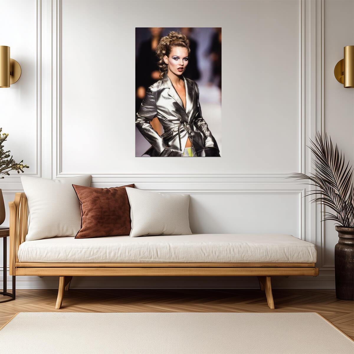 Kate Moss 1990s Runway Poster | Model Wall Art Print - Celebrities Poster