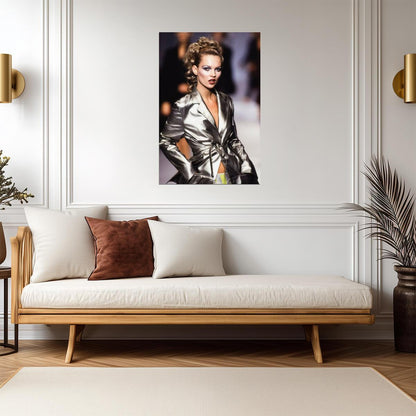 Kate Moss 1990s Runway Poster | Model Wall Art Print - Celebrities Poster