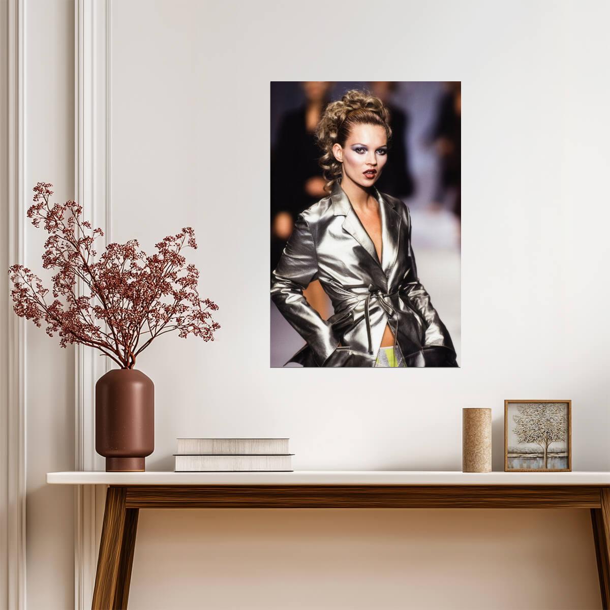 Kate Moss 1990s Runway Poster | Model Wall Art Print - Celebrities Poster