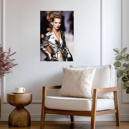 Kate Moss 1990s Runway Poster | Model Wall Art Print - Celebrities Poster