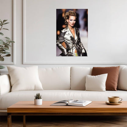 Kate Moss 1990s Runway Poster | Model Wall Art Print - Celebrities Poster