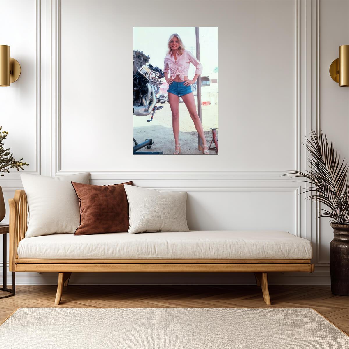 Michelle Pfeiffer in Denim Shorts Poster | B.A.D. Cats TV Wall Art Print - Celebrities Poster