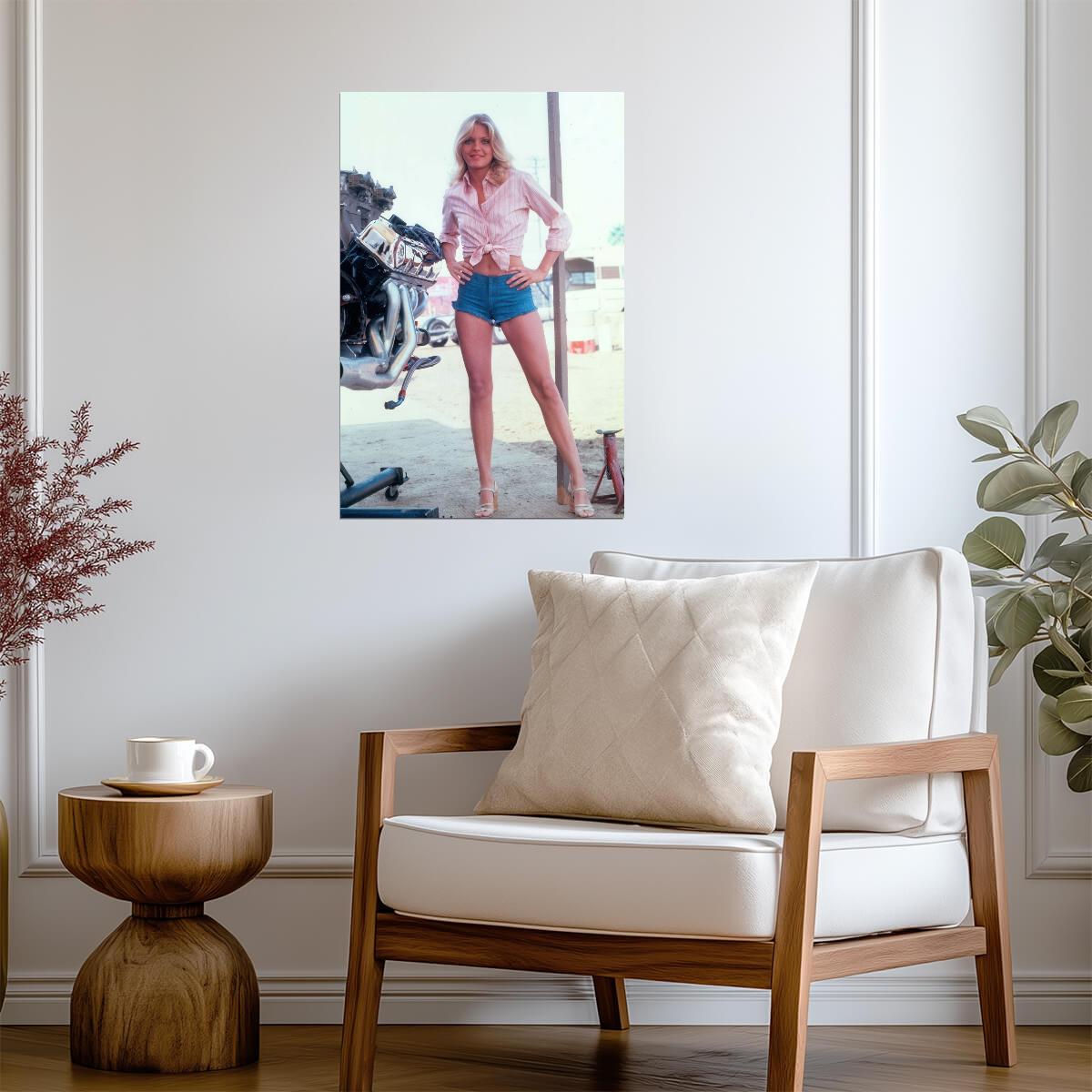 Michelle Pfeiffer in Denim Shorts Poster | B.A.D. Cats TV Wall Art Print - Celebrities Poster