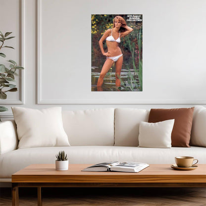 Charlotte Rampling in White Bikini Poster | 1976 Magazine Wall Art Print - Celebrities Poster
