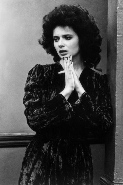 Isabella Rossellini Young Portrait Poster | Black and White Model Print - Celebrities Poster