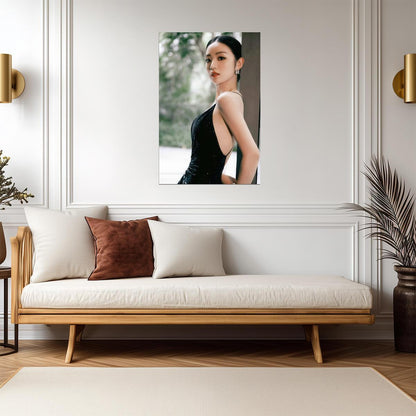 Tian Xi Wei in Black Dress Poster | Actress Wall Art Print - Celebrities Poster