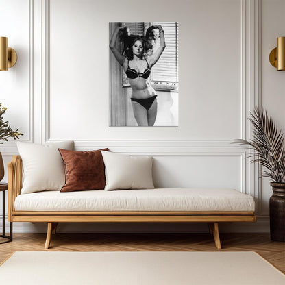Sophia Loren in Bikini Poster | Black and White Portrait Wall Art Print - Celebrities Poster