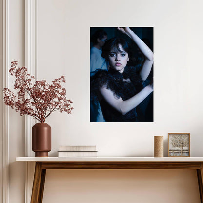 Jenna Ortega Gothic Dance Poster | Actress Wall Art Print - Celebrities Poster
