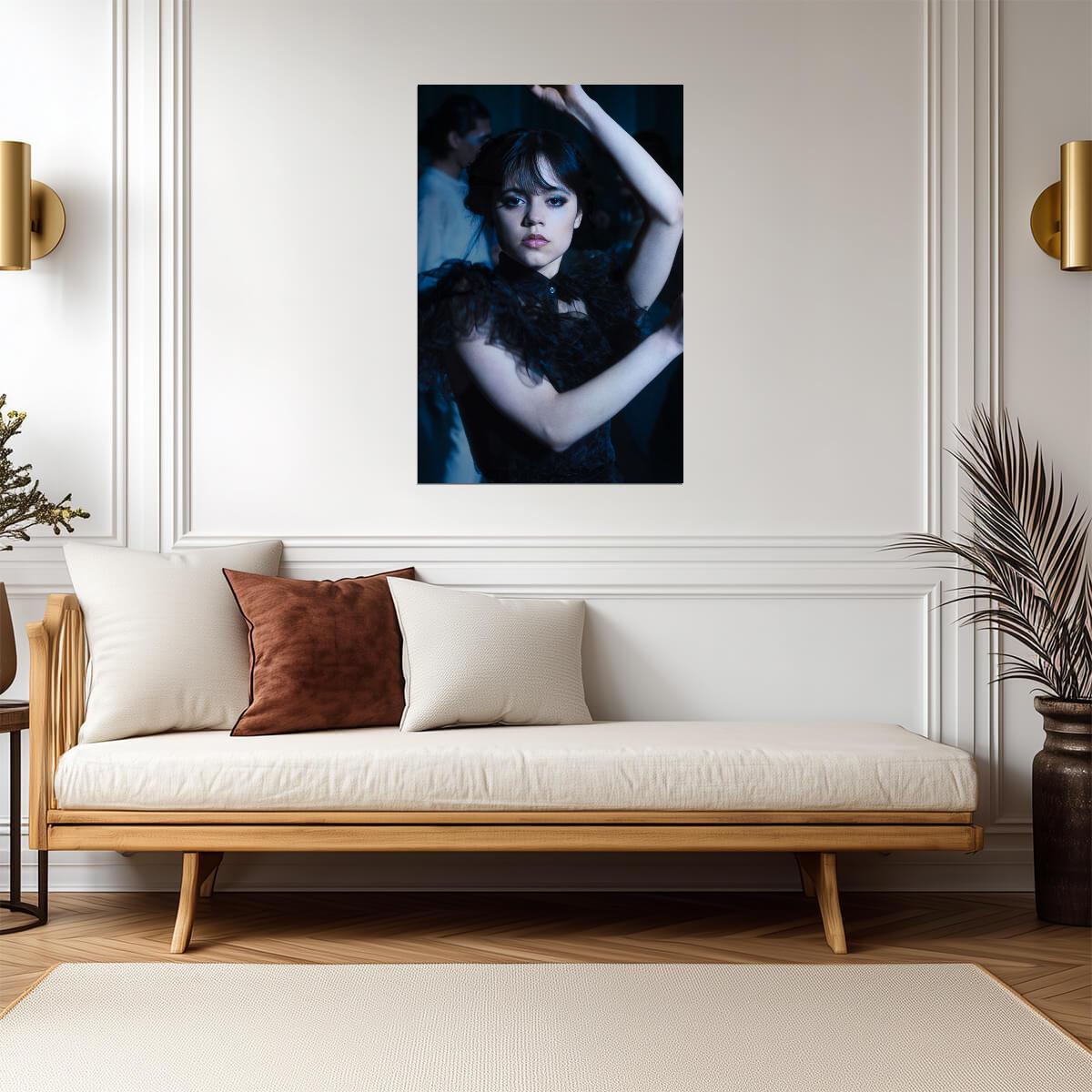 Jenna Ortega Gothic Dance Poster | Actress Wall Art Print - Celebrities Poster