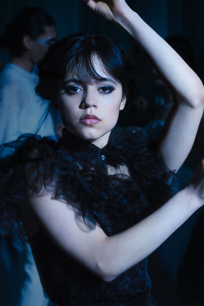 Jenna Ortega Gothic Dance Poster | Actress Wall Art Print - Celebrities Poster