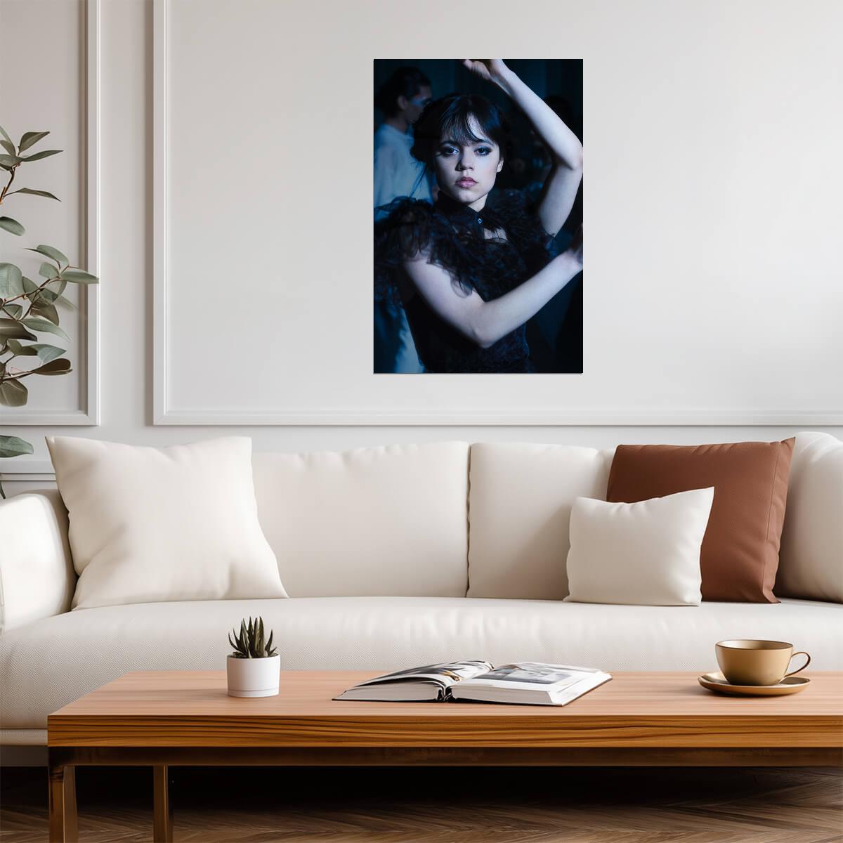Jenna Ortega Gothic Dance Poster | Actress Wall Art Print - Celebrities Poster
