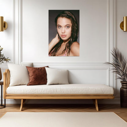 Angelina Jolie Wet Hair Poster | Actress Wall Art Print - Celebrities Poster