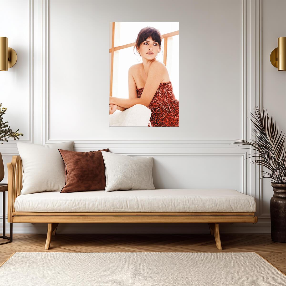 Penelope Cruz Portrait Poster | Actress Wall Art Print - Celebrities Poster