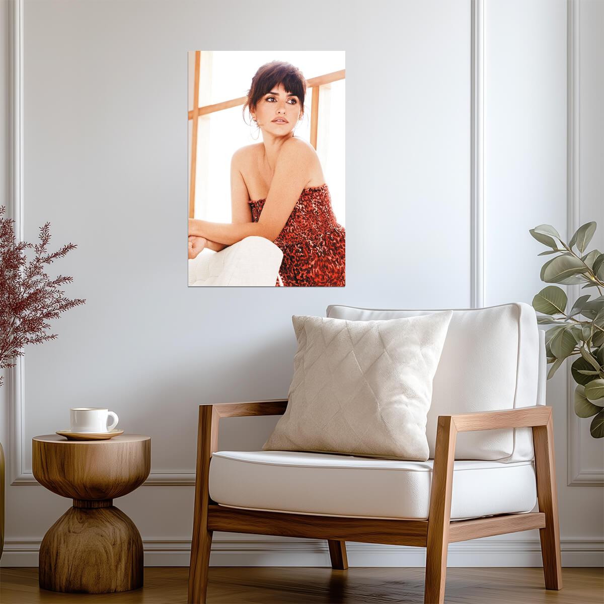 Penelope Cruz Portrait Poster | Actress Wall Art Print - Celebrities Poster