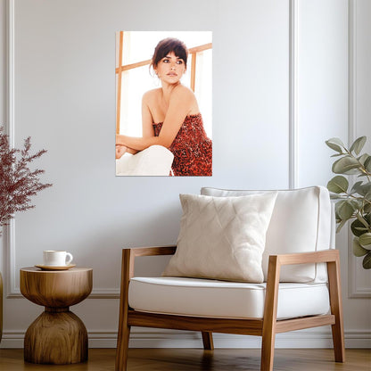 Penelope Cruz Portrait Poster | Actress Wall Art Print - Celebrities Poster