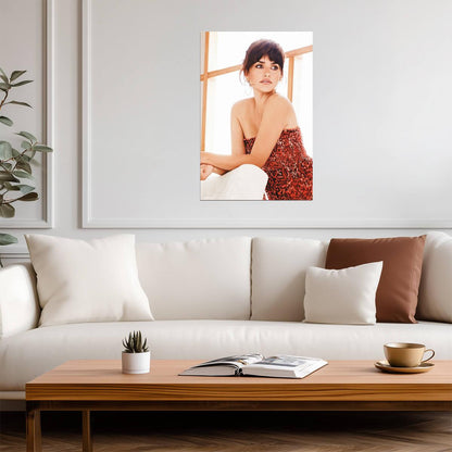 Penelope Cruz Portrait Poster | Actress Wall Art Print - Celebrities Poster
