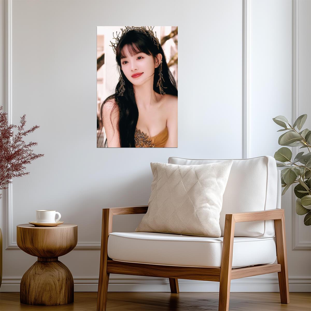 Tian Xi Wei Fantasy Portrait Poster | Actress Wall Art Print - Celebrities Poster