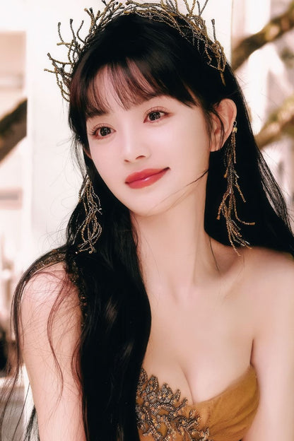 Tian Xi Wei Fantasy Portrait Poster | Actress Wall Art Print - Celebrities Poster