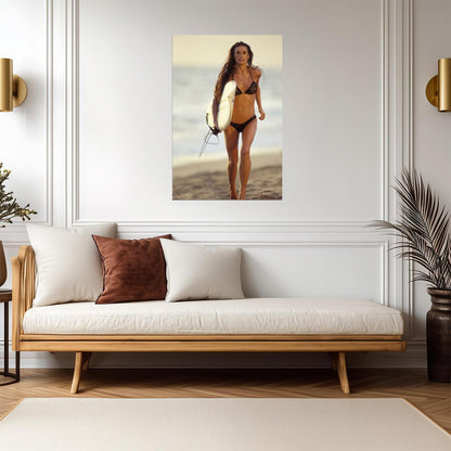 Demi Moore in Black Bikini Poster | Sexy Actress Wall Art Print - Celebrities Poster