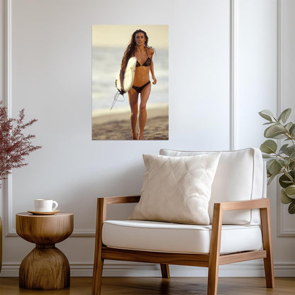 Demi Moore in Black Bikini Poster | Sexy Actress Wall Art Print - Celebrities Poster
