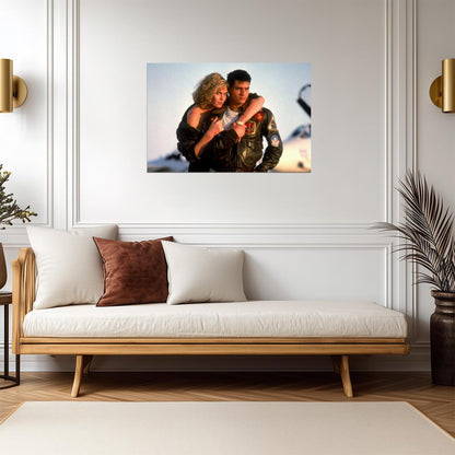 Kelly Mcgillis with Tom Cruise Poster | 80s Movie Wall Art Print - Celebrities Poster