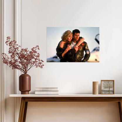 Kelly Mcgillis with Tom Cruise Poster | 80s Movie Wall Art Print - Celebrities Poster