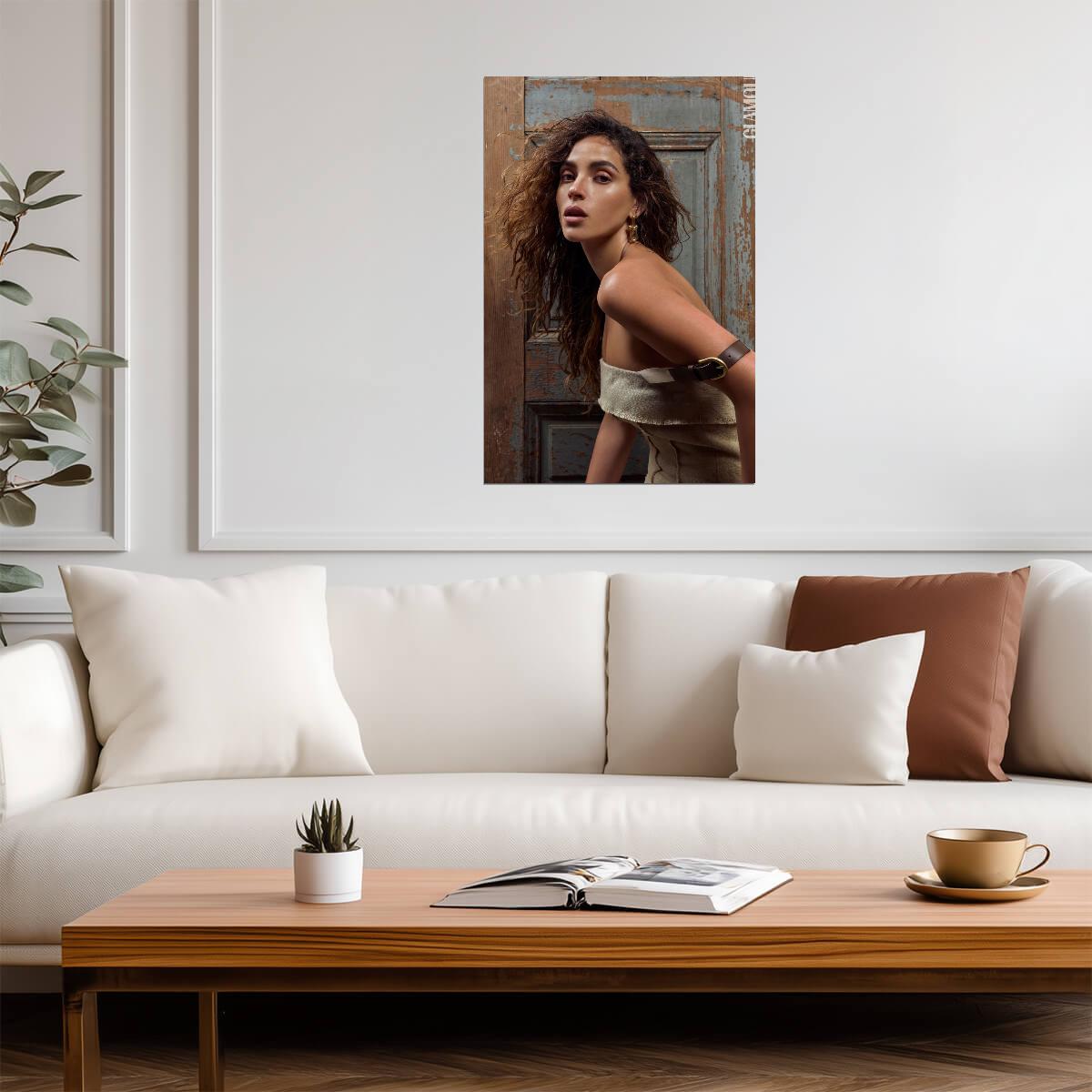 Adria Arjona Portrait Poster | Actress Wall Art Print - Celebrities Poster
