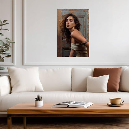 Adria Arjona Portrait Poster | Actress Wall Art Print - Celebrities Poster